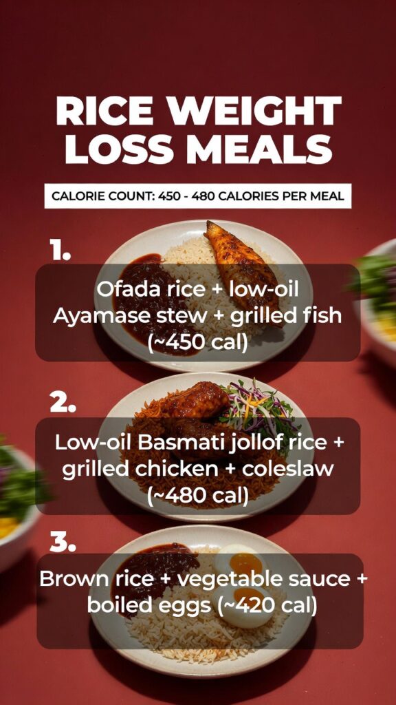 Rice Weight Loss Meal Plan